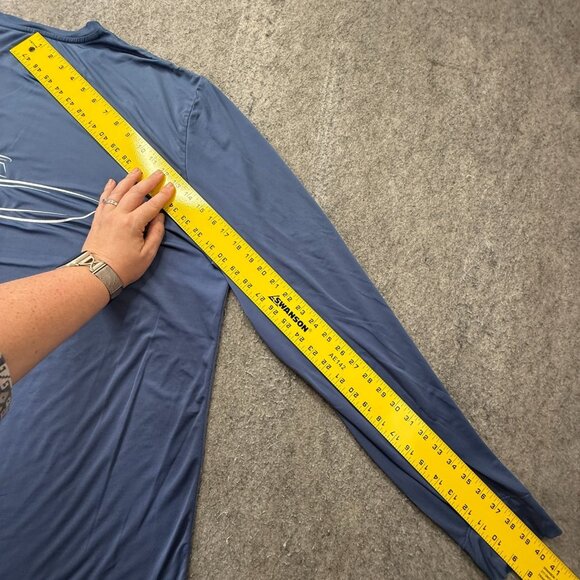 Vineyard Vines Performance T-Shirt Men XL Blue Long Sleeve Stretch Boat B169 - Picture 12 of 14